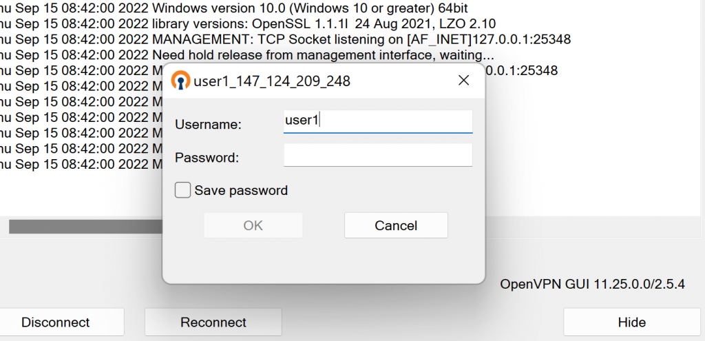 openvpn client linux password crack